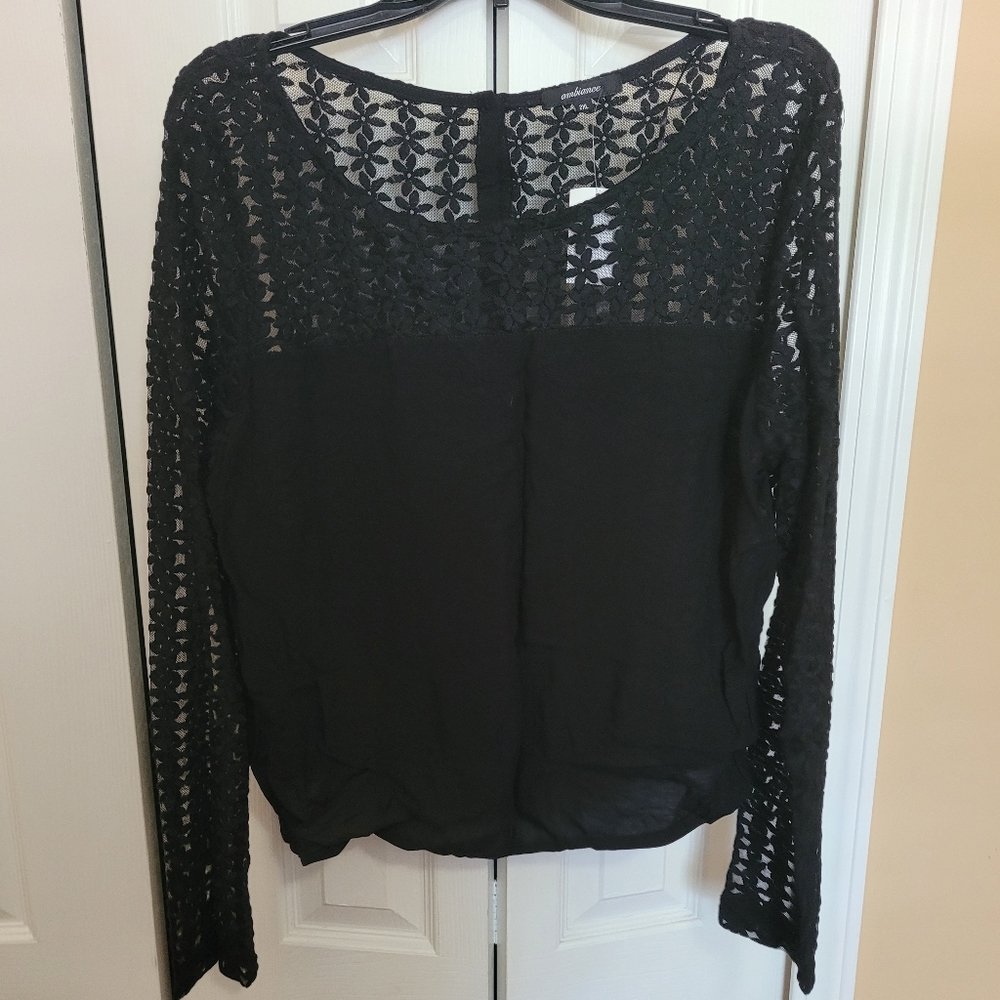 Charlotte Russe Black Floral Blouse 2x